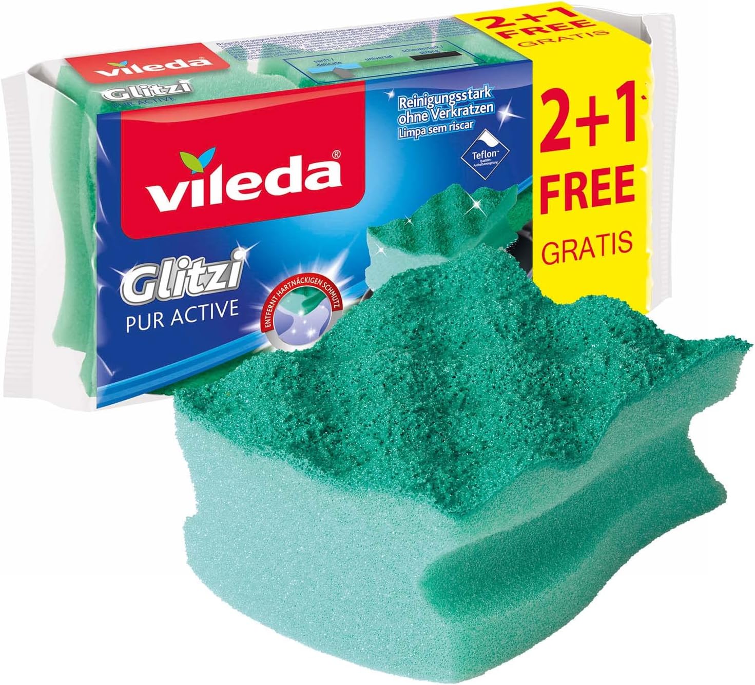 Vileda – Ondattiva – Kitchen Sponges – Set of 3 [Pack of 4]