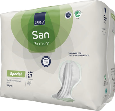 Abena San SPECIAL - Specifically Designed For Fecal Incontinence, 30 Count