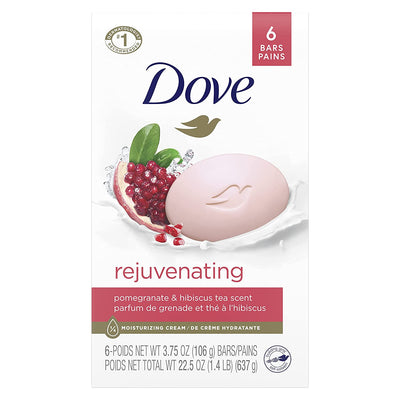 Dove Beauty Bar Gentle Skin Cleanser For Softer and Smoother Skin Rejuvenating More Moisturizing Than Bar Soap, 3.75 Ounce
