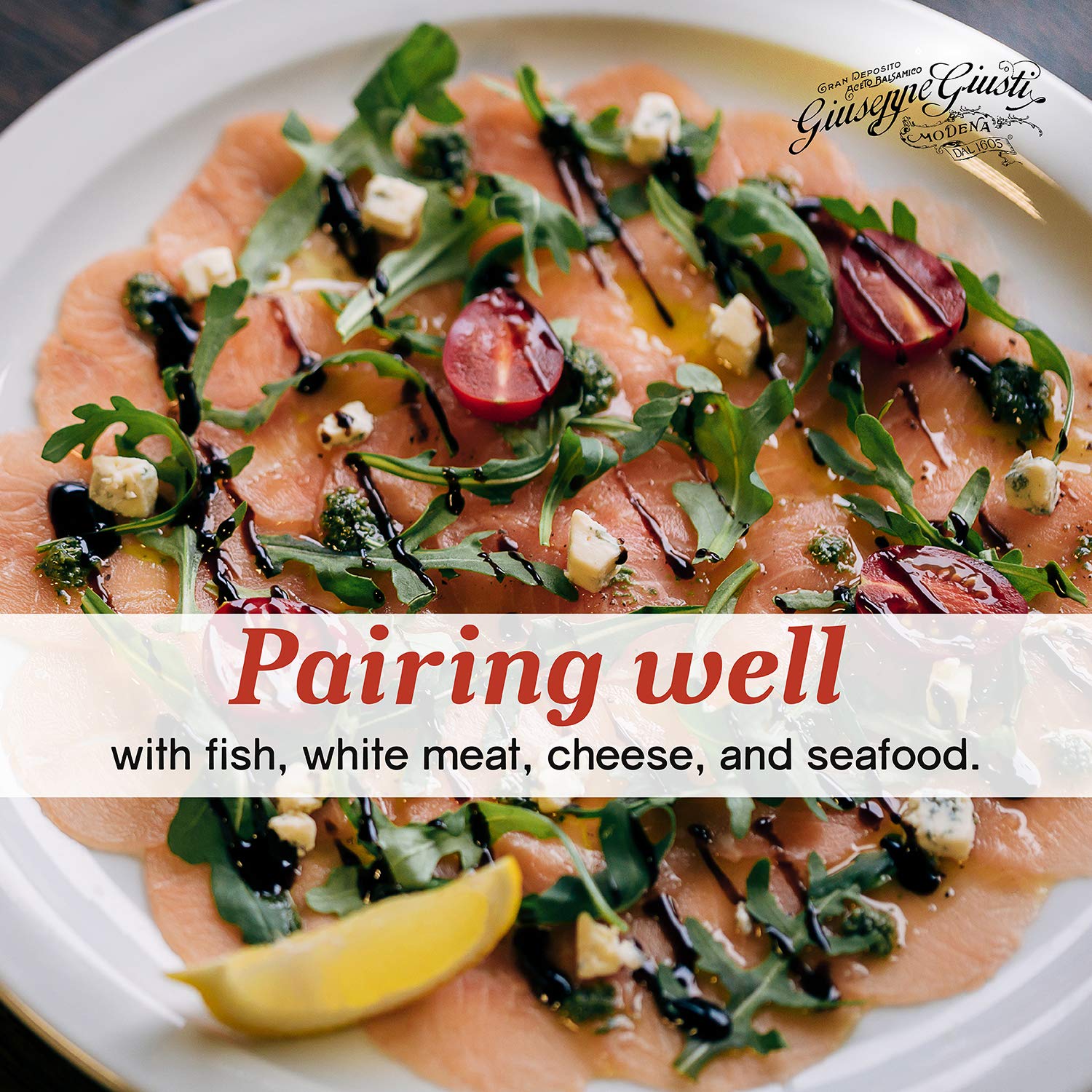 Giuseppe Giusti Aged Balsamic Vinegar of Modena - 2 Gold Medals Aceto Balsamico di Modena - Champagnotta 250ml