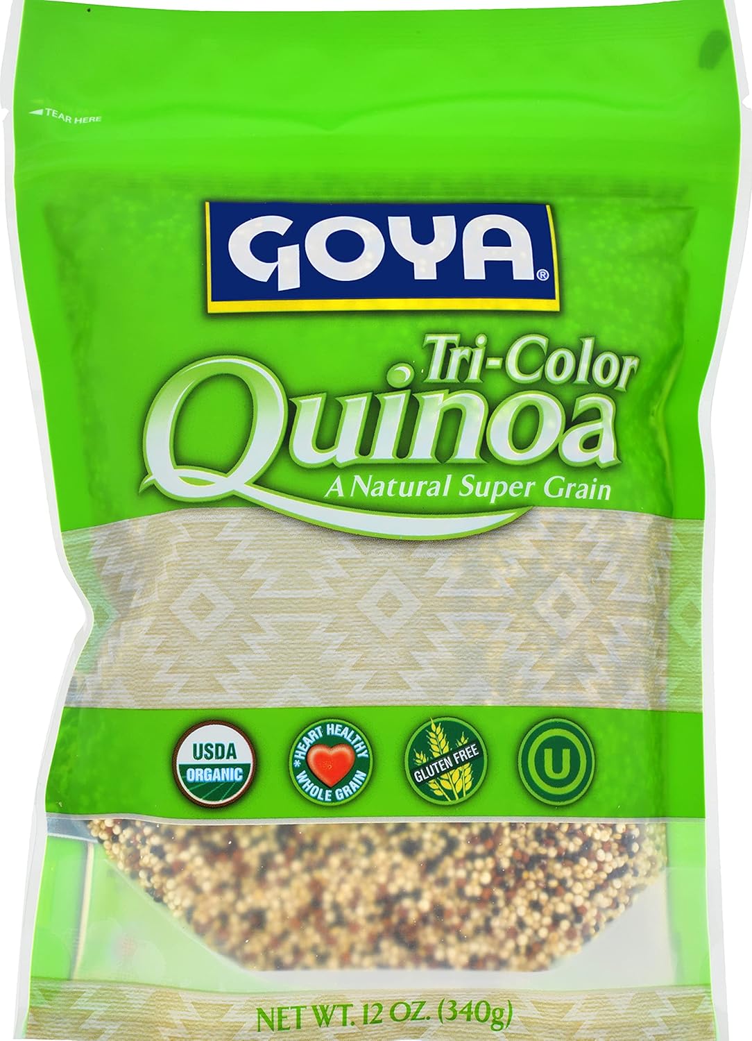 Goya Foods Organic Tricolor Quinoa, 12 Ounce