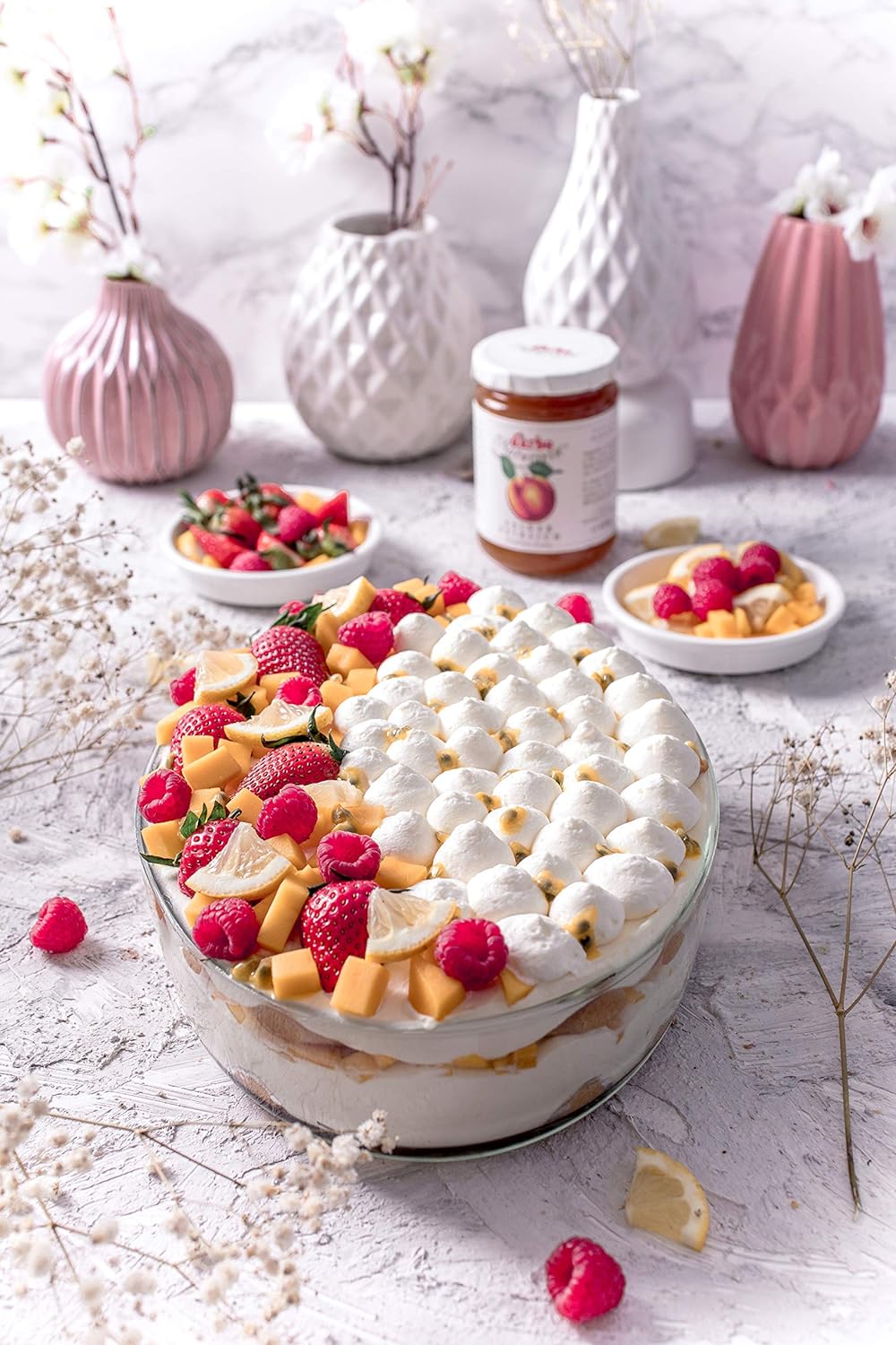 d'arbo All Natural Peach Fruit Spread, 16 Ounce