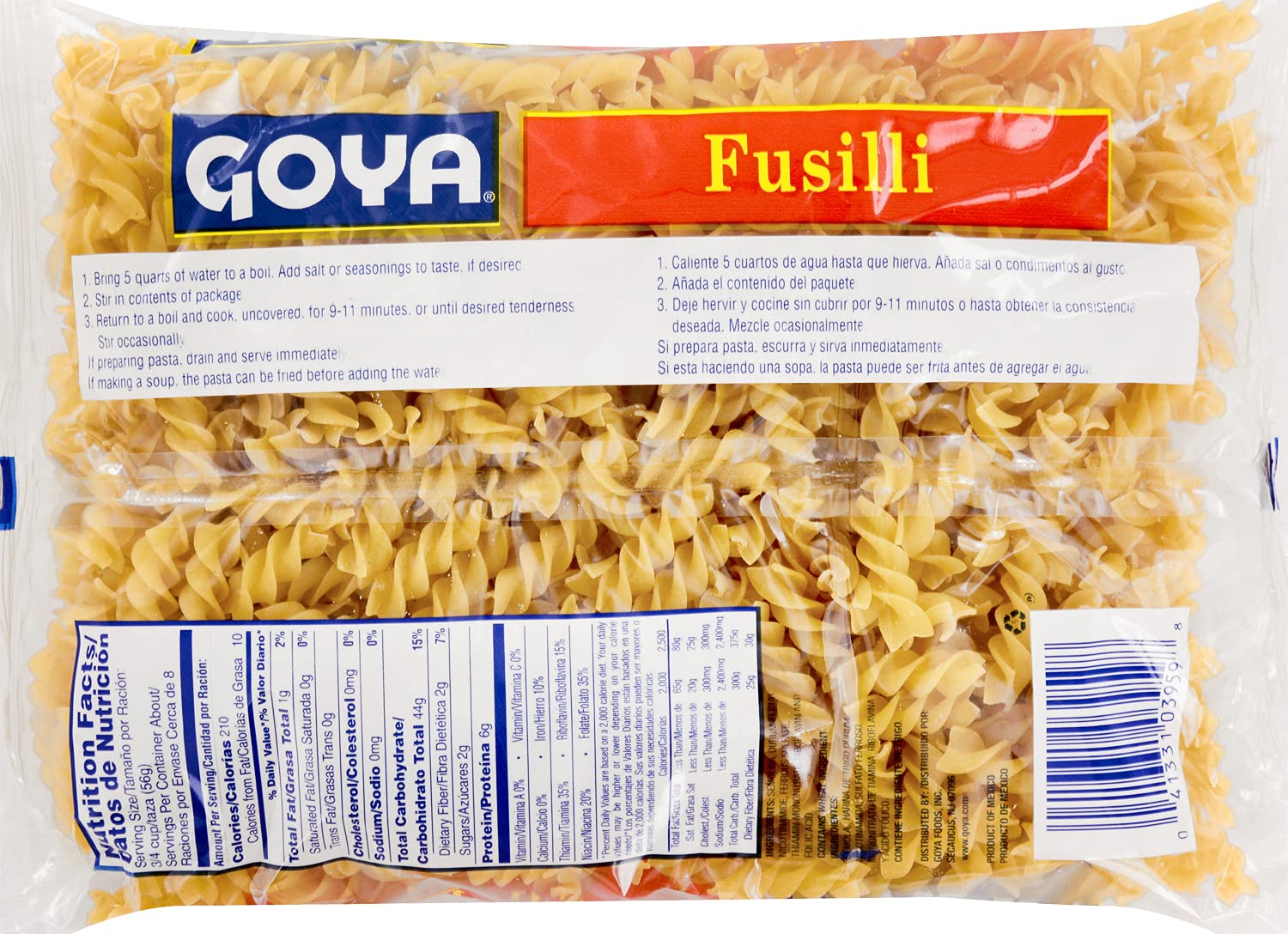 Goya Foods Fusilli Pasta, 16-Ounce
