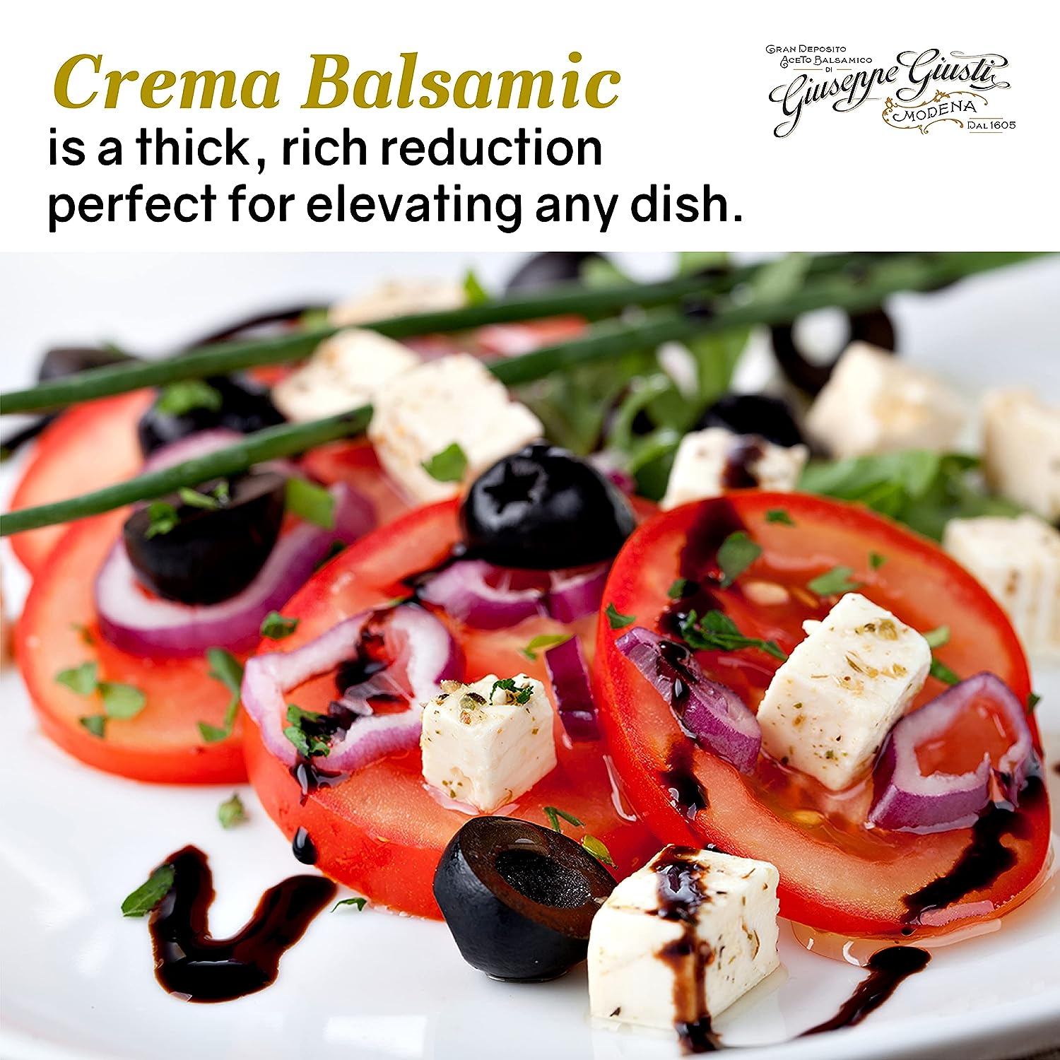 Giuseppe Giusti Crema Vanilla Balsamic Glaze of Modena - 150 ml - Pack of 1