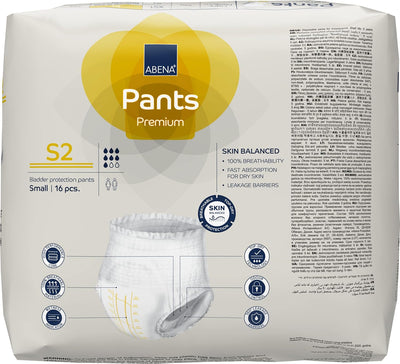 Abena Pants, Premium Protective Underwear, Level 2, (Small To Extra Large), Small, 16 Count