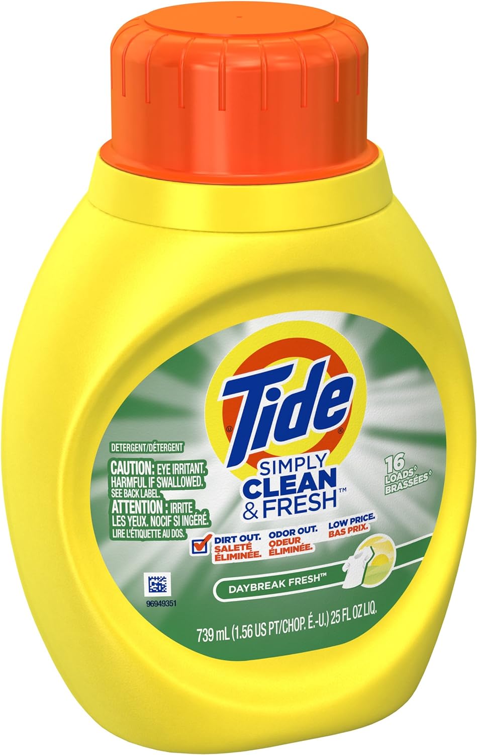 Tide Hec Simply Clean and Fresh Daybreak Liquid Laundry Detergent, 25 Ounce