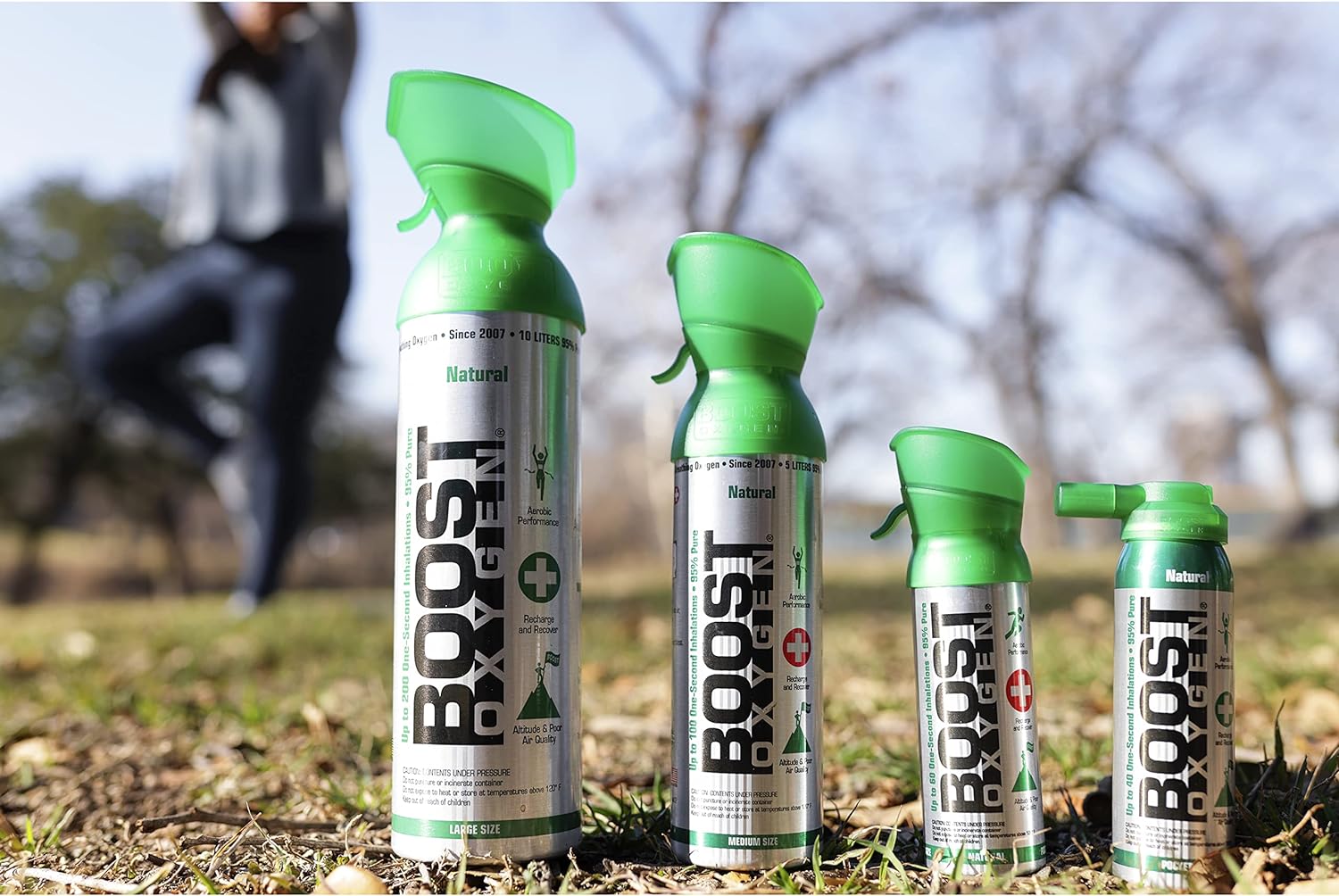 All New 3 Liter Boost Oxygen (1 Pack, Natural) Supplemental Oxygen to Go | All-Natural Respiratory Support for Health, Wellness, Performance, Recovery and Altitude (Natural, 1 Pack)