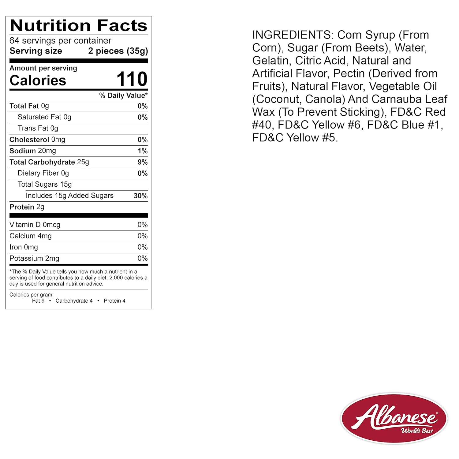 Albanese Candy, Large Gummi Butterflies, 5-pound Bag