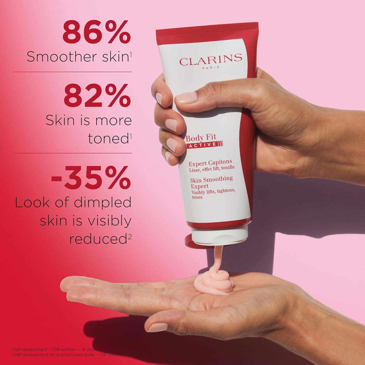 Clarins Body Fit Active Gel-Cream | Targets Cellulite | Visibly Lifts, Tightens & Tones | Smoothes Skin | Instant Lift Effect | Hydrates | All Skin Types