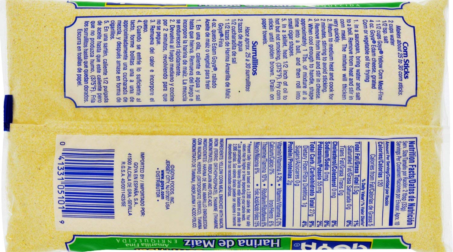 Goya Fine Yellow Corn Meal - 12 oz