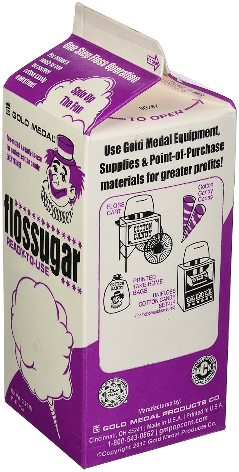 GOLD MEDAL PRODUCTS 3212 Melon Flossugar, 3-1/4 lb