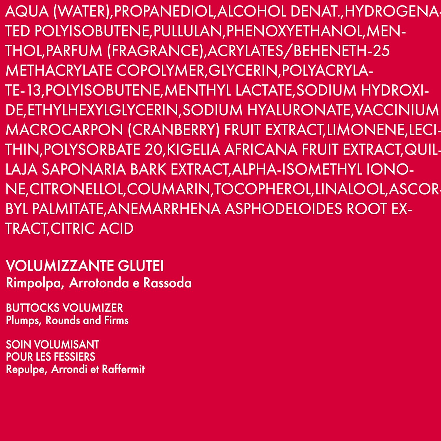 PLUMP ME UP VOLUMIZZANTE GLUTEI ML.150