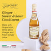 Giusti Ginger Vinegar Sweet and Sour Gourmet Fruit Condiment from Modena, Italy, White Wine Vinegar, Flavored Balsamic Vinegar, Flavored Vinegar for Salads, White Meat, Fruit, Cocktails, and Cooking