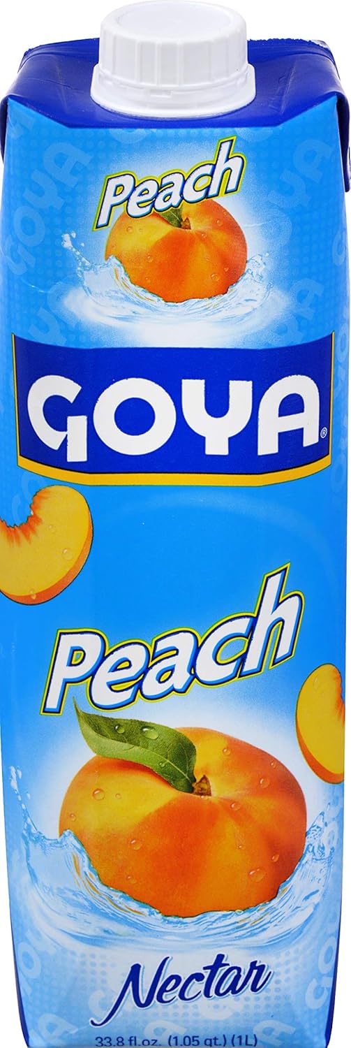 Goya Peach Nectar, 33.8 Ounce