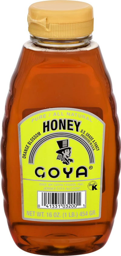 Goya Pure Orange Blossom Honey, All Natural, 16 Ounce