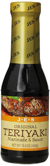 JES Teriyaki Marinade & Sauce - Original, 15.6-Ounce Bottle