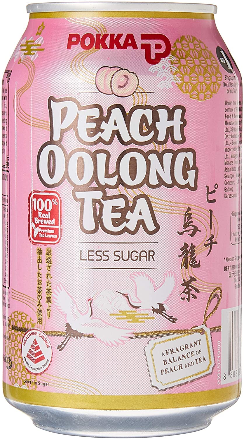 Pokka Peach Oolong Tea Can - 13.5oz