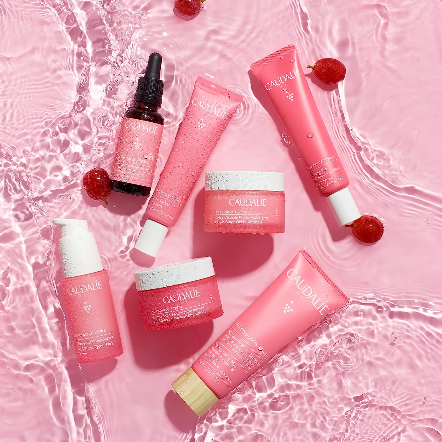 Caudalie Vinosource Moisturizing Mask, 10 min hydration booster with Centella Asiatica - Rescue Dry, Irritated, Dehydrated or Red Skin, 2.5 Fl. Oz.