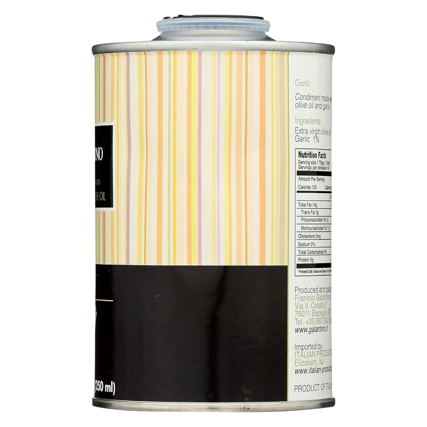 GALANTINO Garlic Extra Virgin Olive Oil, 8.45 FZ