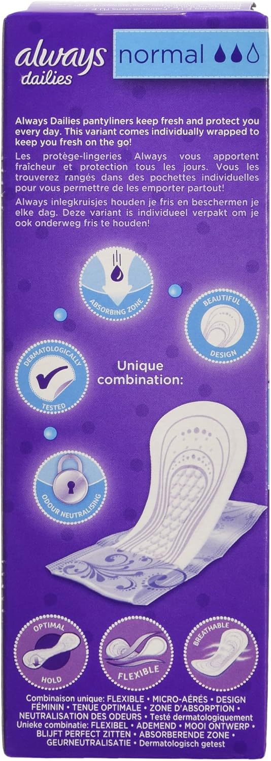 Always Dailies Normal Pantyliners 20 Pack