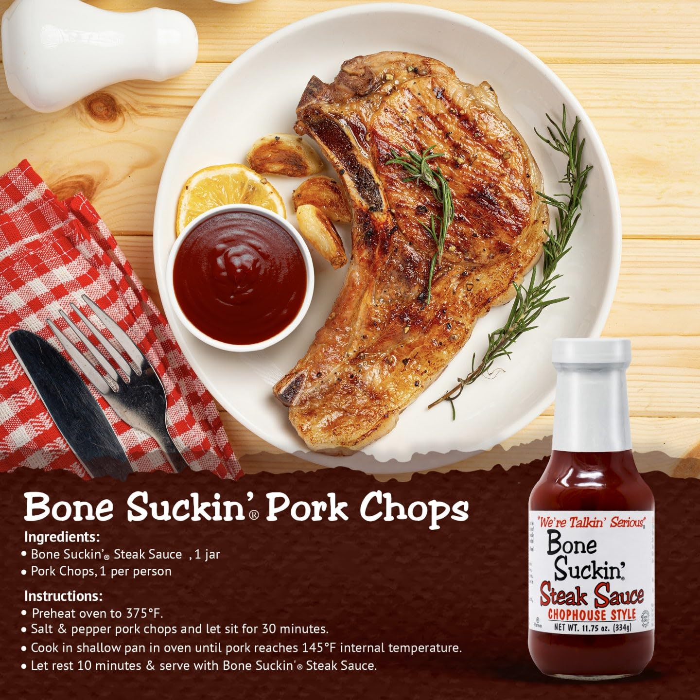 Bone Suckin' Steak Sauce - 334g (11.75 oz)