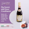 Giusti Fig Vinegar Sweet and Sour Gourmet Fruit Condiment from Modena, Italy, White Wine Vinegar, Flavored Balsamic Vinegar, Flavored Vinegar for Salads, Fruit, Cheese, Desserts, and Cooking