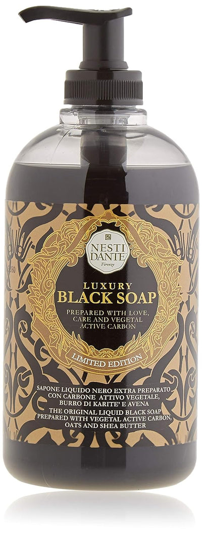 Nesti Dante 251242 16.9 oz Luxury Liquid Black Soap with Vegetal Active Carbon