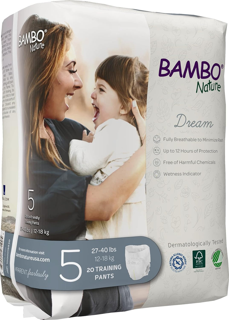 Bambo Nature Premium Training Pants (SIZES 4 TO 6 AVAILABLE), Size 5, 20 Count