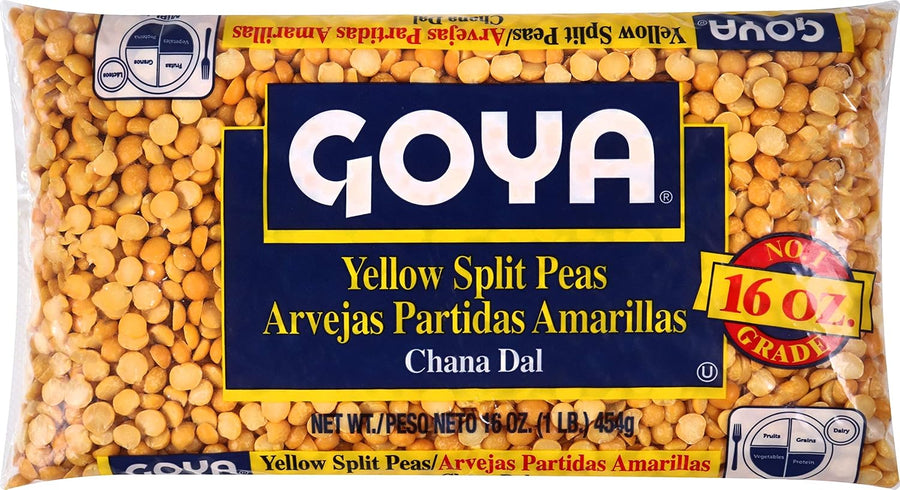 Goya Foods Yellow Split Peas, Dry, 16 Ounce