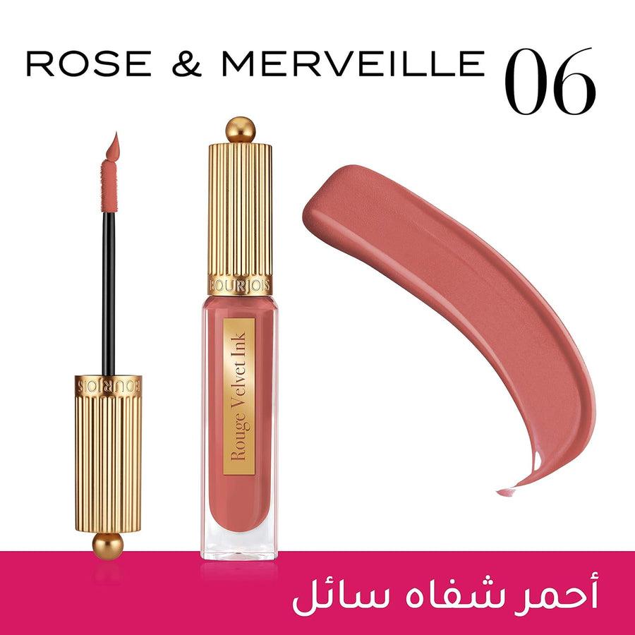 Bourjois Rouge Velvet Ink Liquid Lipstick (06 Rose & Merveille)