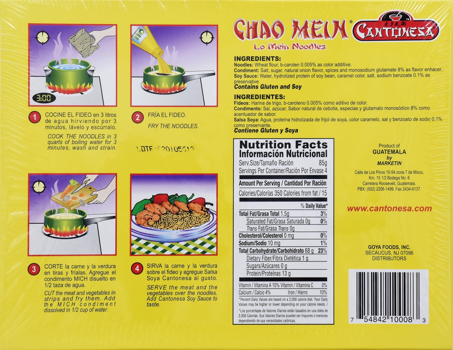 Cantonesa Chao Mein Noodles With Soy Sauce, 12 Ounce