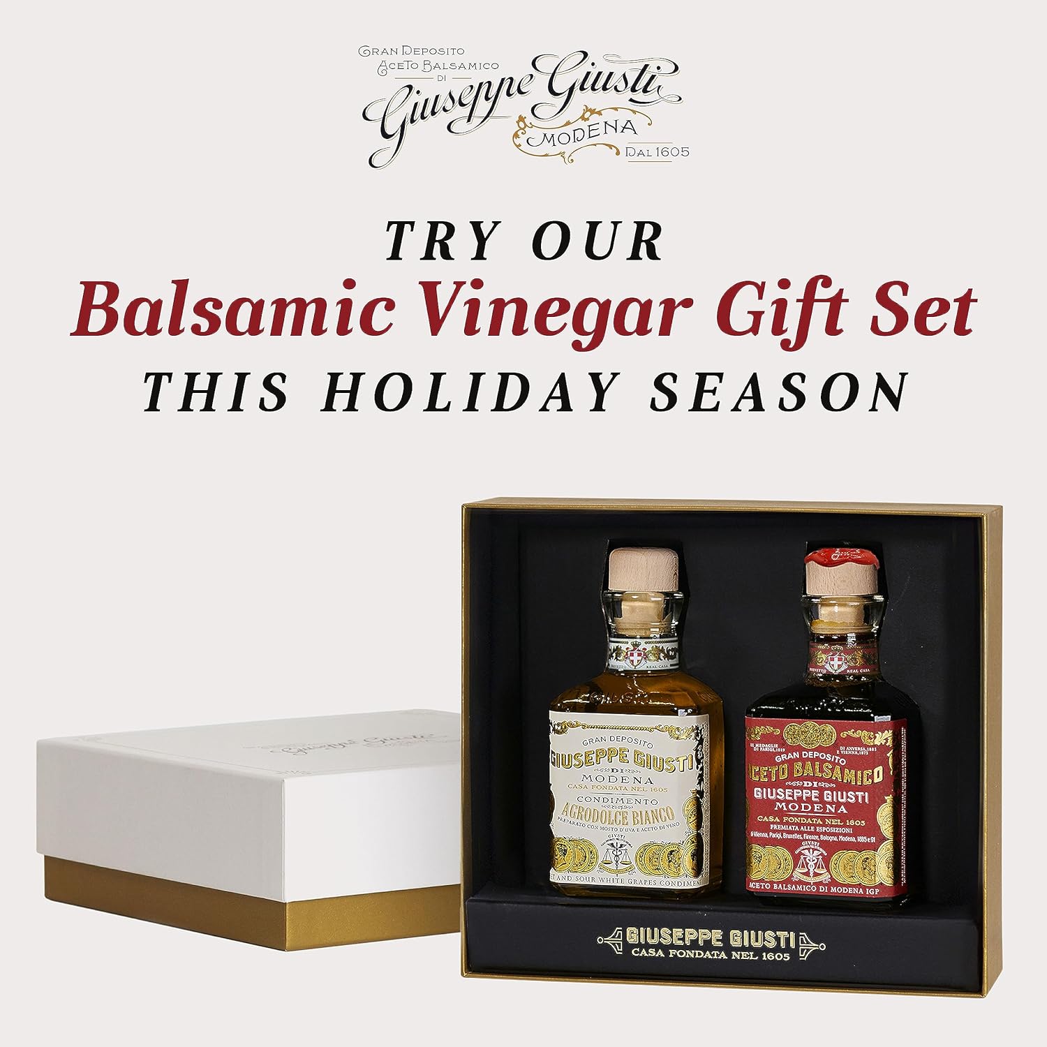 Giuseppe Giusti - Gran Deposito Aceto Balsamico Di Giuseppe Giusti Moderna - Italian Balsamic Wine Vinegar 8.45 fl.oz. (250ml) - Pack of 1