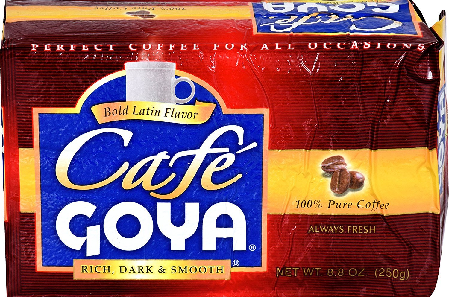 Goya 100% Pure Latin Coffee, Rich, Dark & Smooth, 8.8 Ounce