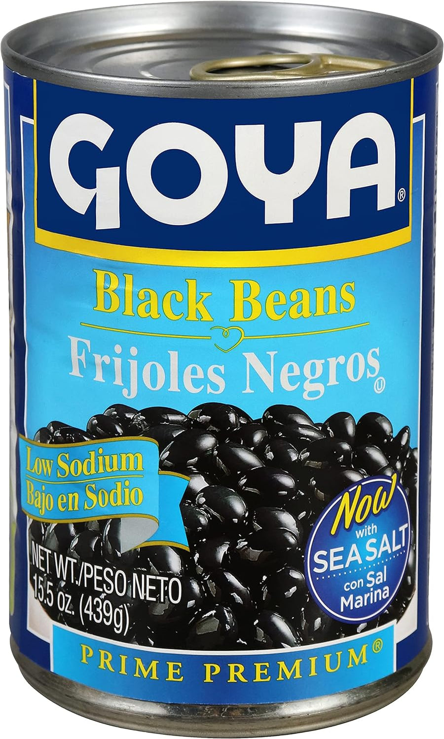 Goya Low Sodium Black Beans, 15.5 Ounce