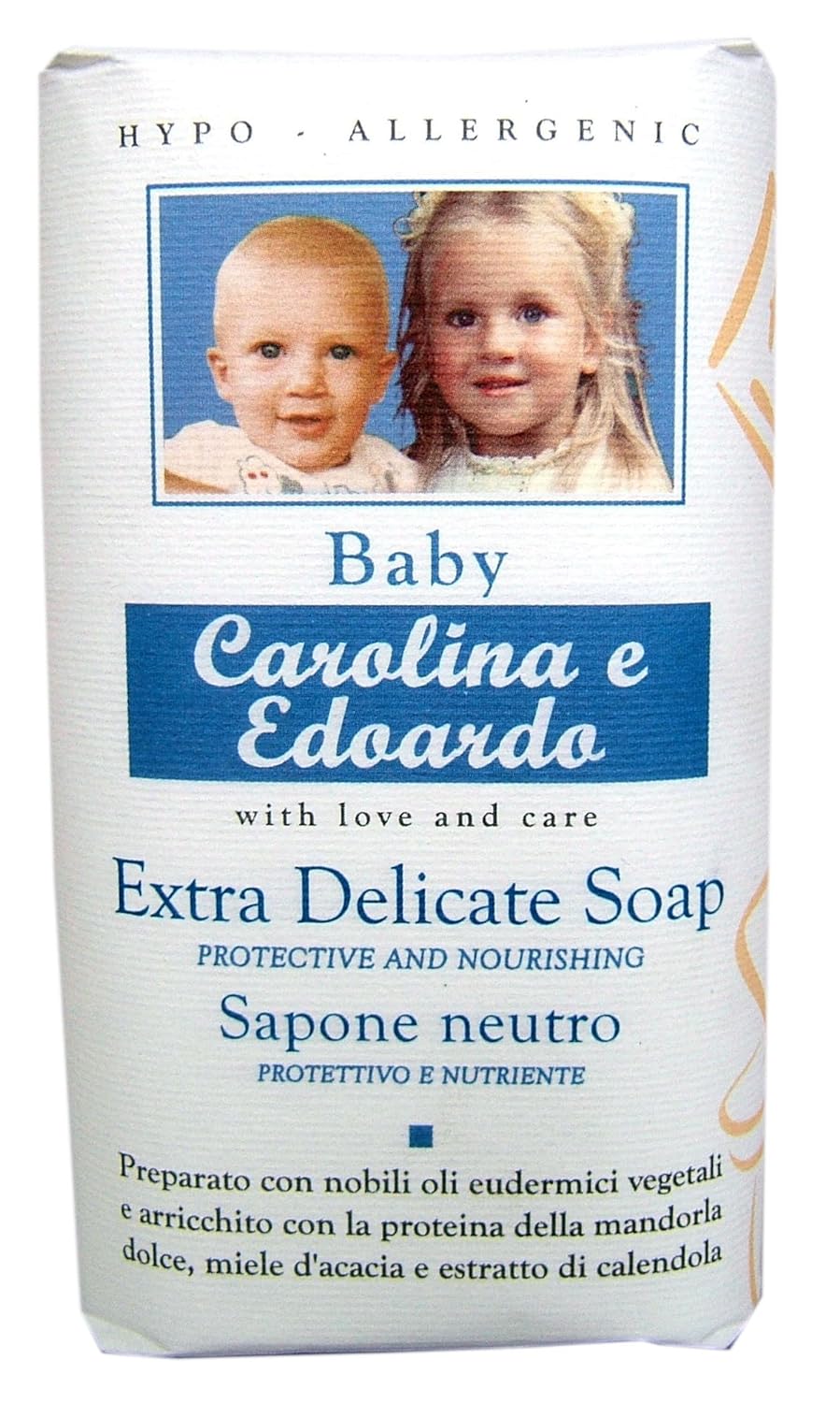 Nesti Dante Carolina and Edoardo Extra Delicate Soap, Protective and Nourishing, 8.8 Ounce