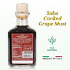 Giuseppe Giusti Saba - Italian Saba Cooked Grape Must Made in Modena, Italy - Gourmet Gift, Sweet and Fruity Flavor, 250ml Bottle