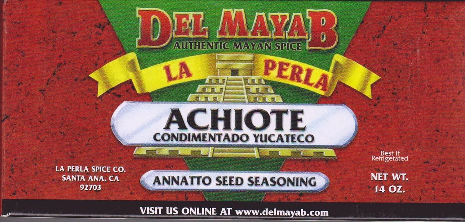 La Perla del Mayab Annatto Seed Paste Achiote, 14 oz.