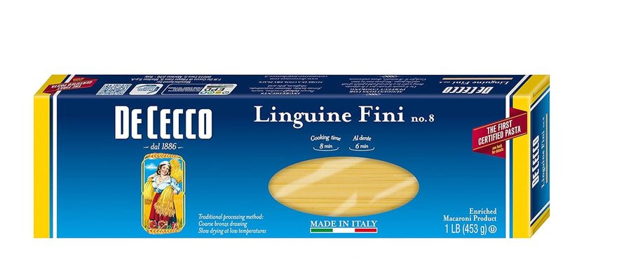 De Cecco Semolina Pasta, Linguine Fini No.8, 1 Pound