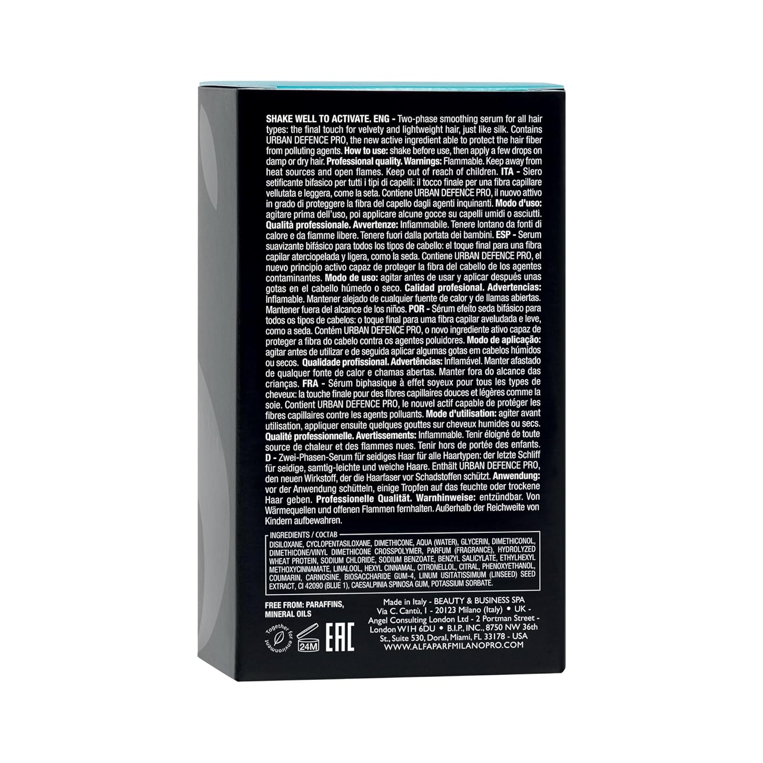 Alfaparf Milano Semi Di Lino Sublime Cristalli Di Seta - Finishing + Smoothing Serum for Fine Hair - Nourishing Hair Oil to Protect & Add Shine - Professional Hair Care (1.52 oz / 45 ml)