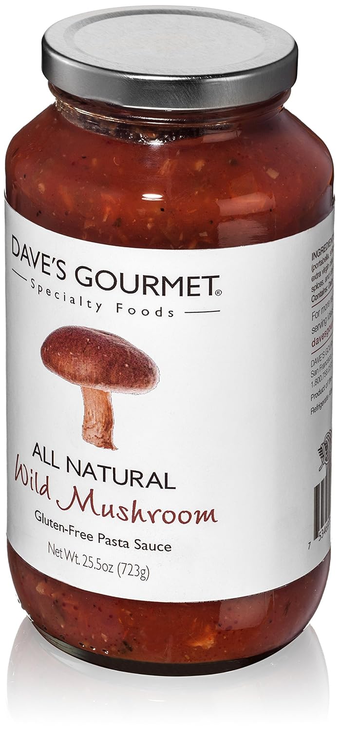 Dave's Gourmet Wild Mushroom Pasta Sauce, Pack of 1