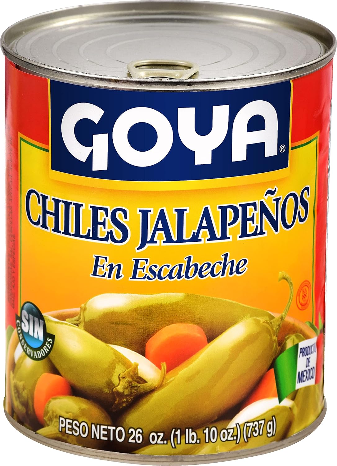 Goya Foods Whole Jalapeno Peppers, 26 Ounce