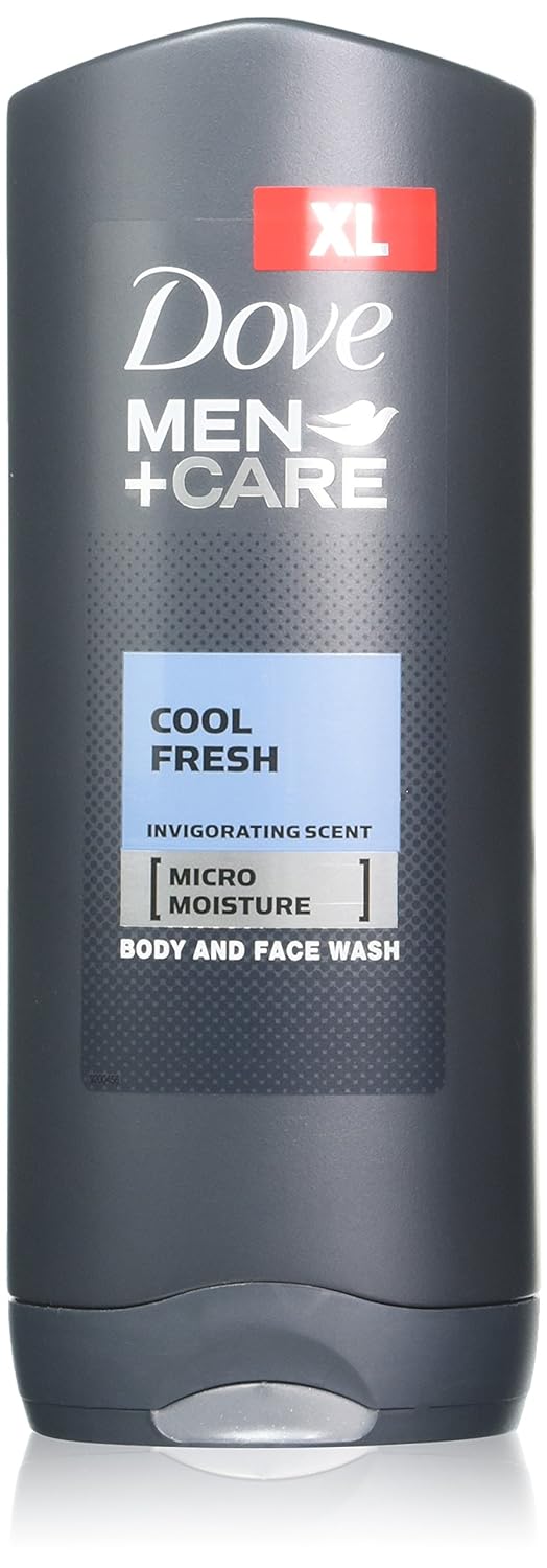 Dove Men + Care Body and Face Wash, Cool Fresh, 13.5 Ounce (Pack of 2)