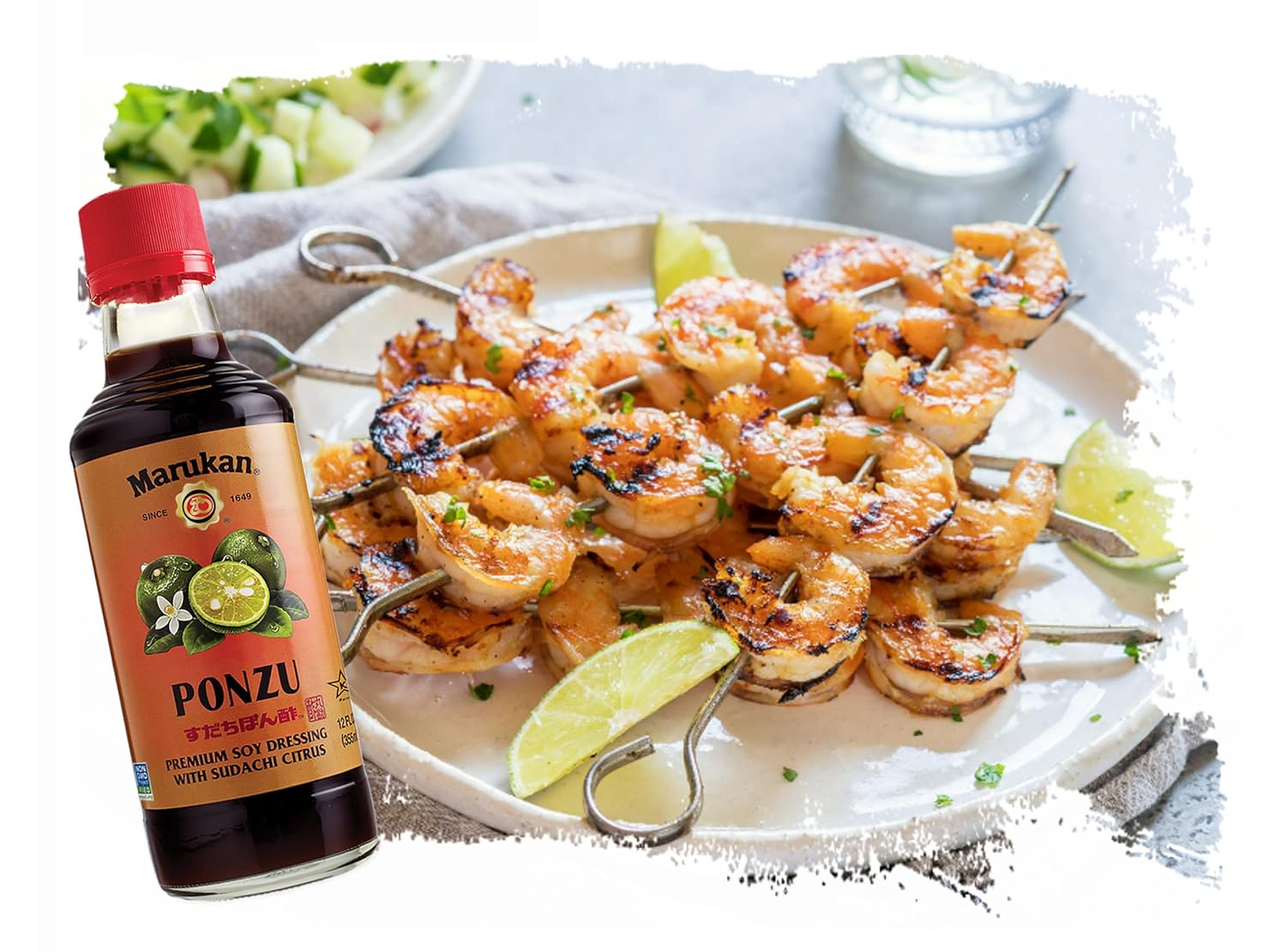 Marukan Ponzu Sudachi Soy Citrus Dressing (brown label), 12 Ounce Glass Bottle (Pack of 1)