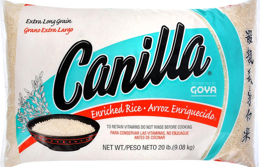 Goya Foods Canilla Extra Long Grain White Rice, 20 Pound