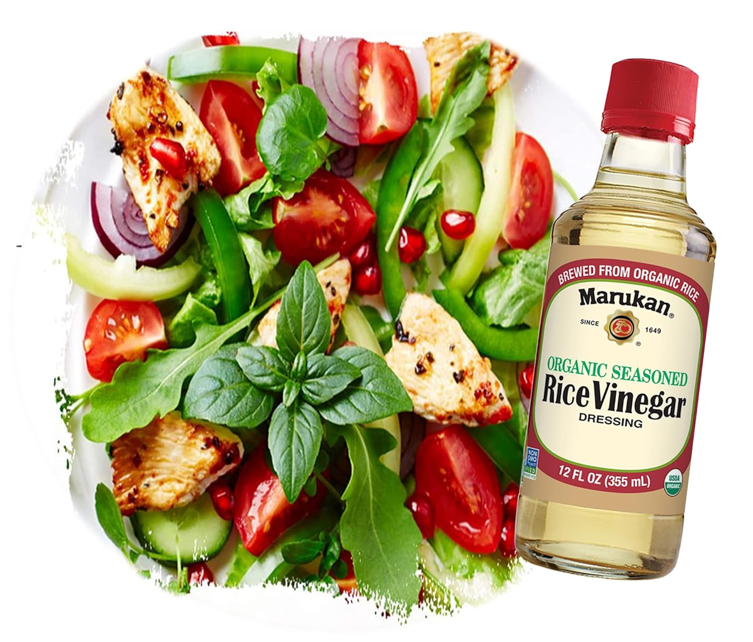 Marukan Organic Seasoned Rice Vinegar, 1 Gallon (Pack of 1)