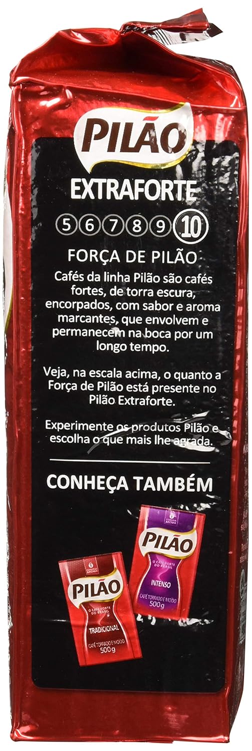Café Pilão Extraforte (Extra Strength Coffee) 500 Grams