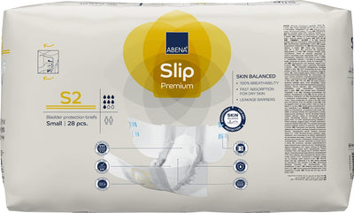 Abena Slip Premium Incontinence Briefs, Level 2, (Extra Small To Extra Large Sizes), Small, 28 Count