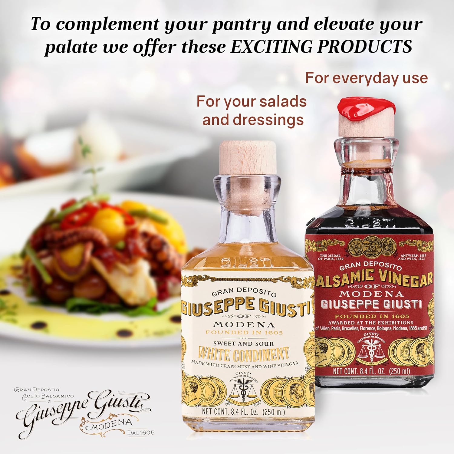 Giuseppe Giusti - Balsamic Vinegar of Modena Traditional 12 year old DOP certified - Aceto Balsamico Tradizionale Affinato, 100ml