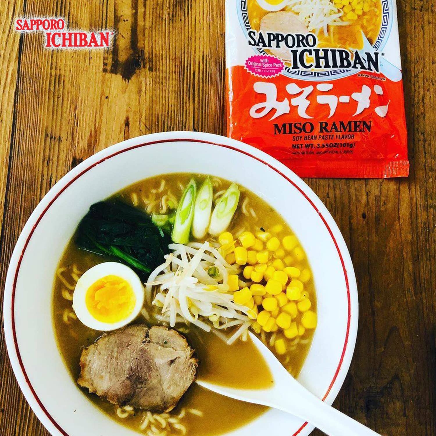 Sapporo Ichiban Miso Ramen Noodles, 17.75 Oz