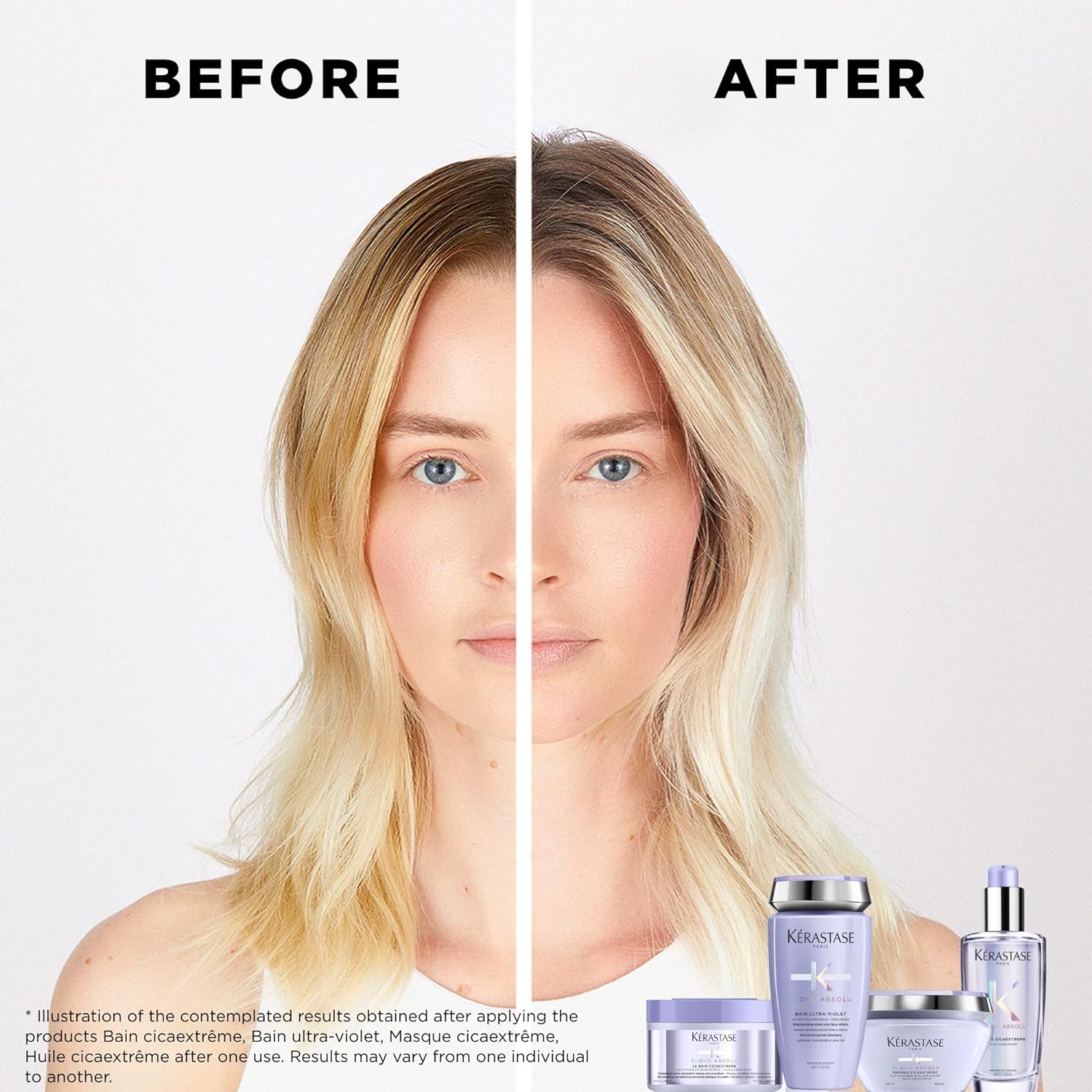 KERASTASE Blond Absolu Lumière Illuminating Shampoo | For Lightened, Highlighted and Grey Hair | Nourishes and Illuminates | With Hyaluronic Acid